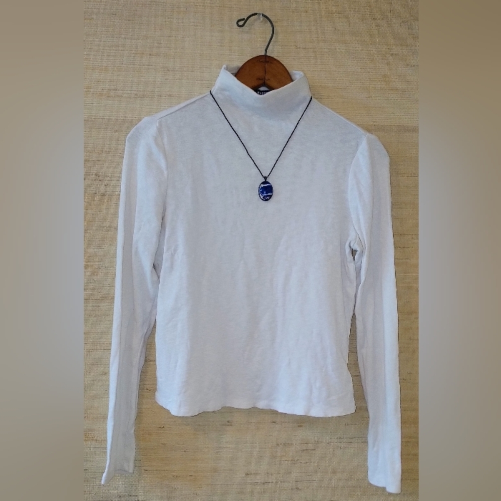Express Long Sleeve White Turtleneck (XXS)